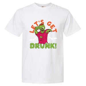 LetS Get Smashed Zombie Halloween Beer Oktoberfest Cute Gift Garment-Dyed Heavyweight T-Shirt