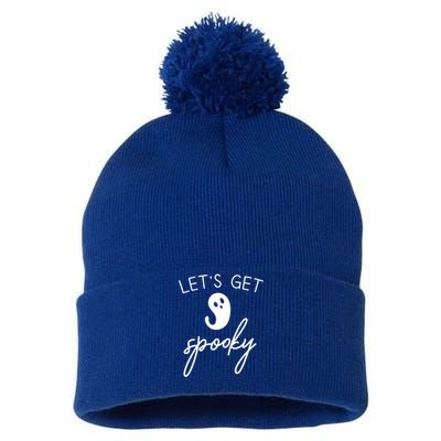 Lets Get Spooky Cute Halloween Gift Pom Pom 12in Knit Beanie