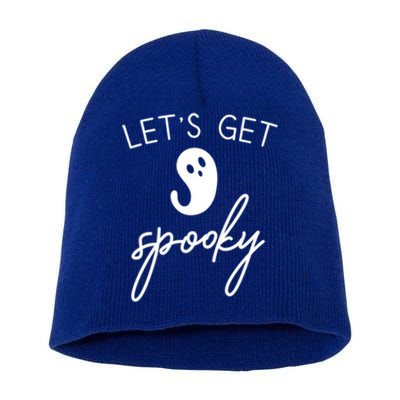 Lets Get Spooky Cute Halloween Gift Short Acrylic Beanie