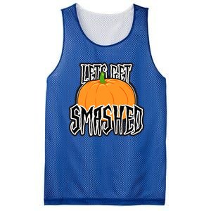 Let’S Get Smashed! Happy Halloween Pumpkin Costume Great Gift Mesh Reversible Basketball Jersey Tank