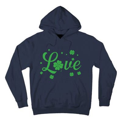 Love Green Shamrocks St Patricks Day Tall Hoodie