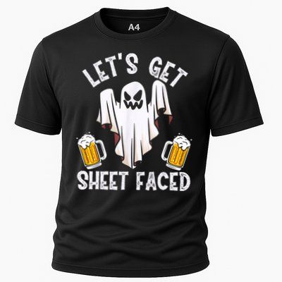 Lets Get Sheet Faced Boo Beer Halloween Performance Shirt