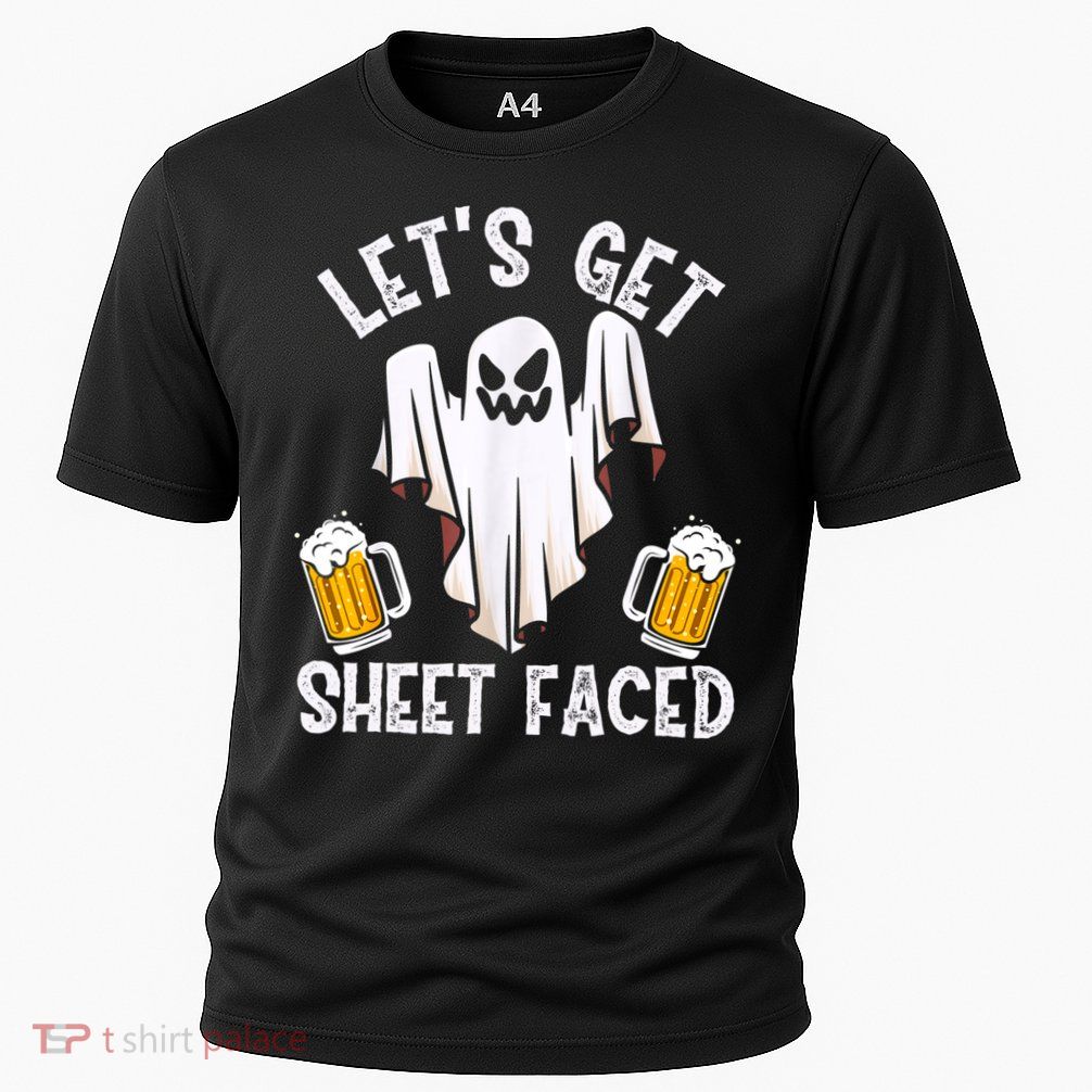 Lets Get Sheet Faced Boo Beer Halloween Performance Shirt