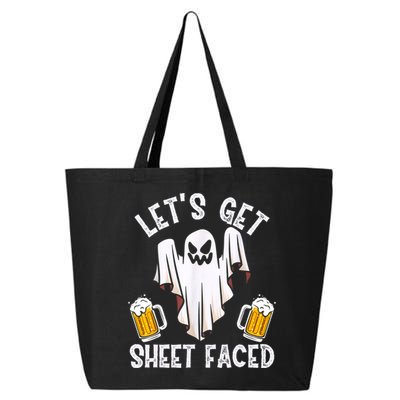 Lets Get Sheet Faced Boo Beer Halloween 25L Jumbo Tote