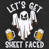Lets Get Sheet Faced Boo Beer Halloween 25L Jumbo Tote