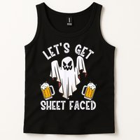 Lets Get Sheet Faced Boo Beer Halloween Tank Top
