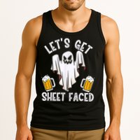Lets Get Sheet Faced Boo Beer Halloween Tank Top