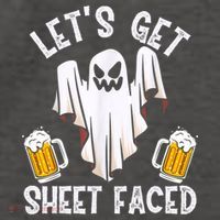 Lets Get Sheet Faced Boo Beer Halloween Vector Backpack