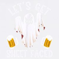 Lets Get Sheet Faced Boo Beer Halloween Garment-Dyed Sweatshirt