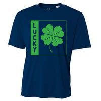 Lucky Green Shamrock St Patricks Day Cooling Performance Crew T-Shirt