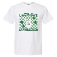 Let's Get Shamrocked Retro Clover Saint Patrick's Day Garment-Dyed Heavyweight T-Shirt