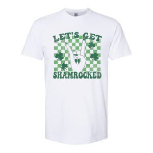 Let's Get Shamrocked Retro Clover Saint Patrick's Day Softstyle CVC T-Shirt