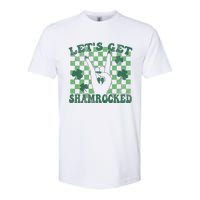 Let's Get Shamrocked Retro Clover Saint Patrick's Day Softstyle CVC T-Shirt