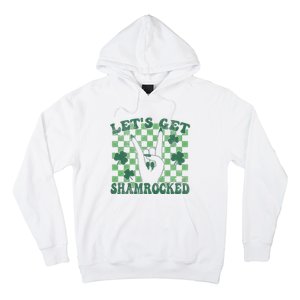 Let's Get Shamrocked Retro Clover Saint Patrick's Day Hoodie