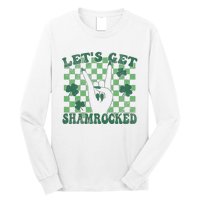 Let's Get Shamrocked Retro Clover Saint Patrick's Day Long Sleeve Shirt