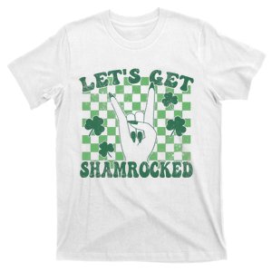 Let's Get Shamrocked Retro Clover Saint Patrick's Day T-Shirt