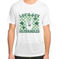 Let's Get Shamrocked Retro Clover Saint Patrick's Day Adult ChromaSoft Performance T-Shirt