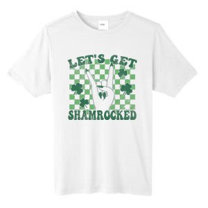 Let's Get Shamrocked Retro Clover Saint Patrick's Day Tall Fusion ChromaSoft Performance T-Shirt