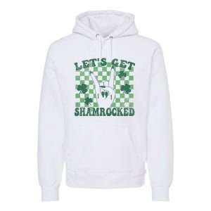 Let's Get Shamrocked Retro Clover Saint Patrick's Day Premium Hoodie