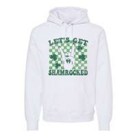 Let's Get Shamrocked Retro Clover Saint Patrick's Day Premium Hoodie