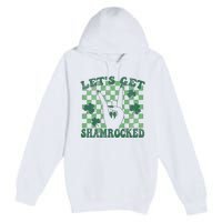 Let's Get Shamrocked Retro Clover Saint Patrick's Day Premium Pullover Hoodie