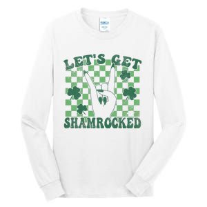 Let's Get Shamrocked Retro Clover Saint Patrick's Day Tall Long Sleeve T-Shirt