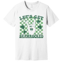 Let's Get Shamrocked Retro Clover Saint Patrick's Day Premium T-Shirt