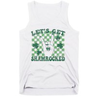 Let's Get Shamrocked Retro Clover Saint Patrick's Day Tank Top