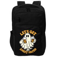 Lets Get Sheet Faced Funny Ghost Halloween Party Drinking Impact Tech Backpack