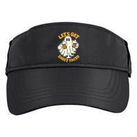 Lets Get Sheet Faced Funny Ghost Halloween Party Drinking Adult Drive Performance Visor