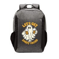 Lets Get Sheet Faced Funny Ghost Halloween Party Drinking Vector Backpack