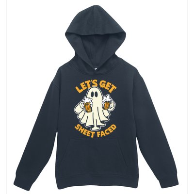 Lets Get Sheet Faced Funny Ghost Halloween Party Drinking Urban Pullover Hoodie