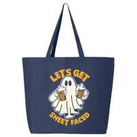 Lets Get Sheet Faced Funny Ghost Halloween Party Drinking 25L Jumbo Tote