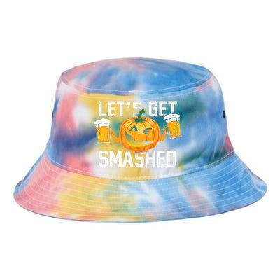 Lets Get Smashed Funny Pumpkin Beer Halloween Costume Cute Gift Tie Dye Newport Bucket Hat