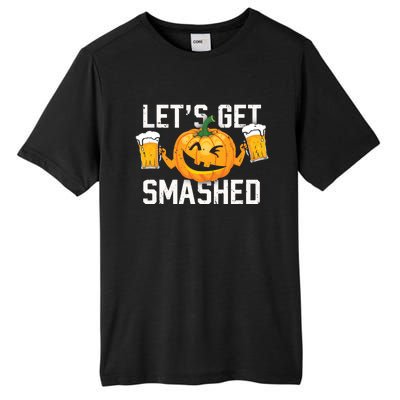 Lets Get Smashed Funny Pumpkin Beer Halloween Costume Cute Gift Tall Fusion ChromaSoft Performance T-Shirt