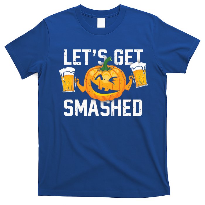 Lets Get Smashed Funny Pumpkin Beer Halloween Costume Cute Gift T-Shirt