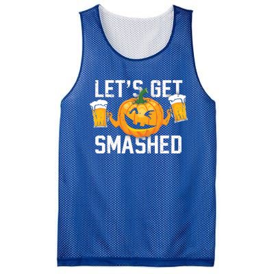 Lets Get Smashed Funny Pumpkin Beer Halloween Costume Cute Gift Mesh Reversible Basketball Jersey Tank