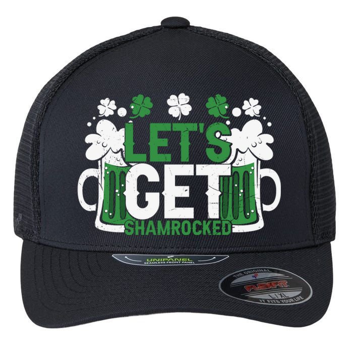 Lets Get Shamrocked Flexfit Unipanel Trucker Cap