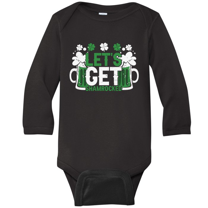 Lets Get Shamrocked Baby Long Sleeve Bodysuit