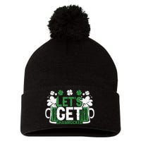 Lets Get Shamrocked Pom Pom 12in Knit Beanie