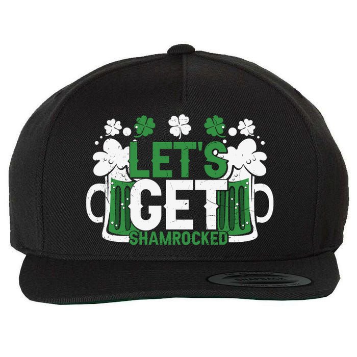 Lets Get Shamrocked Wool Snapback Cap