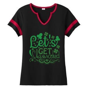 Let's Get Shamrocked Ladies Halftime Notch Neck Tee