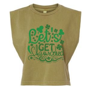 Let's Get Shamrocked Garment-Dyed Women's Muscle Tee