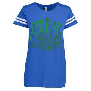 Let's Get Shamrocked Enza Ladies Jersey Football T-Shirt