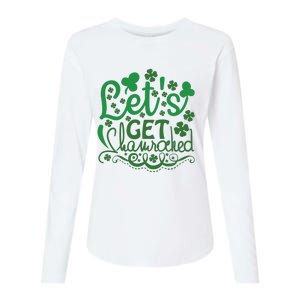 Let's Get Shamrocked Womens Cotton Relaxed Long Sleeve T-Shirt