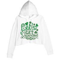 Let's Get Shamrocked Crop Fleece Hoodie