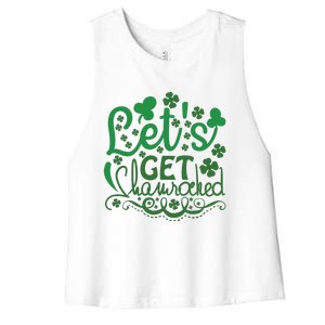 Let's Get Shamrocked Women's Racerback Cropped Tank