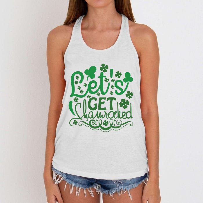 Let's Get Shamrocked Women's Knotted Racerback Tank