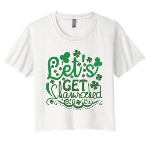 Let's Get Shamrocked Women's Crop Top Tee