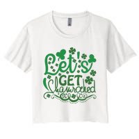 Let's Get Shamrocked Women's Crop Top Tee